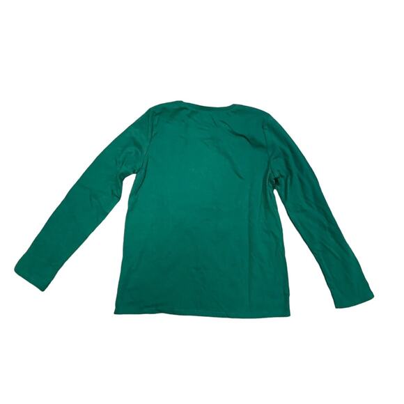 Girls Cat Stocking Graphic Tee - Park Bench Green - Picture 3 of 6